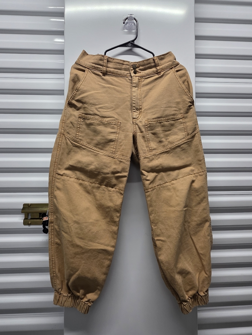 BDG Urban Outfitters Cargo Jogger Pants Elastic Ankle Cuff Utility Granola Med